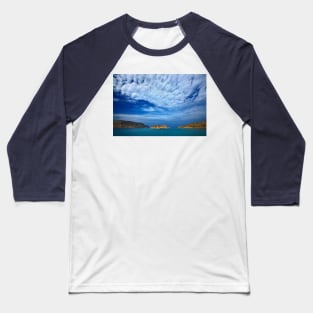 The rocky ship of Spinalonga Baseball T-Shirt